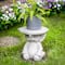 Elephant Outdoor Garden Plant Stand - 12.25" - Gray